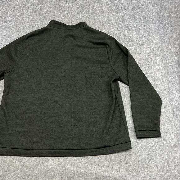 Carbon2cobalt Sweatshirt Mens XL Green Stretch Knit Henley Pullover Shirt Casual - Picture 15 of 16